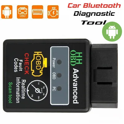 $13.99 • Buy Bluetooth OBD2 OBDII Auto Car Diagnostic Scanner Tool Code Reader For Android PC