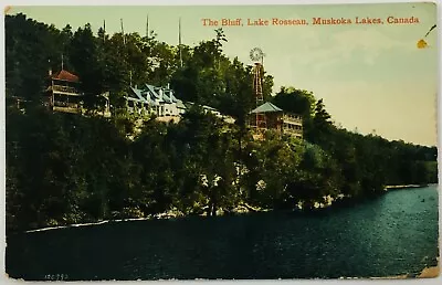 1913 The Bluff Lake Rosseau Postcard Muskoka Lakes Canada  • $7.99