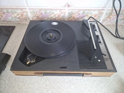 £49.99 • Buy Lovely Fidelity Black Hf42 Vintage Portable Record Player