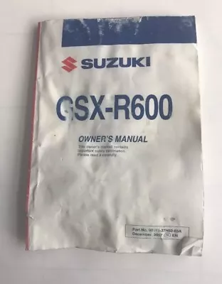 $20 • Buy 2008 08 Suzuki Gsx-r600 Owners Manual Oem Stock