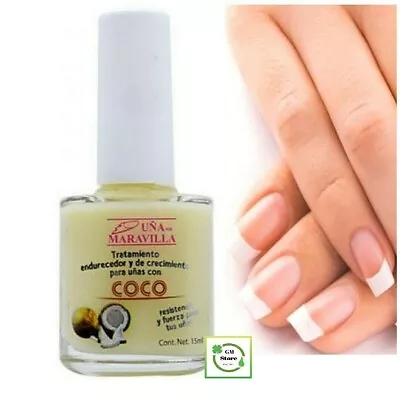 Esmalte Para Uñas De Coco Endurecedor Y Crecimiento Nails Care Uña Maravilla • $9.99