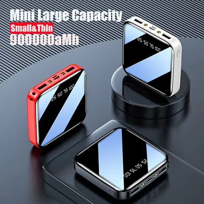 2021 900000mah Portable Power Bank LCD LED USB Battery Charger For Mobile Phone • $14.99