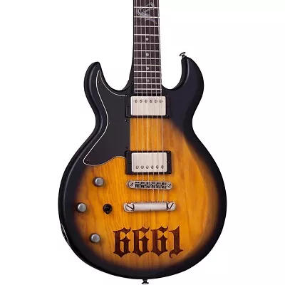 Schecter Zacky Vengeance S-1 6661 Left-Hnd Guitar Aged Natural Satin Black Burst • $1149