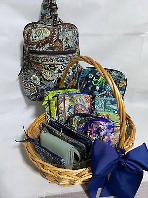 12PC Craft/Sewing Basket - BLUE Vera Bradley Multi-Patterned Bags Accessories • $24.99