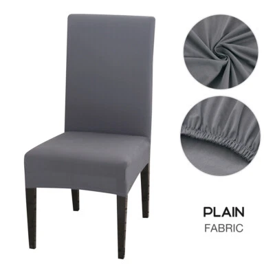 $32.99 • Buy Stretch Dining Chair Cover Seat Covers Spandex Washable Banquet Wedding Party
