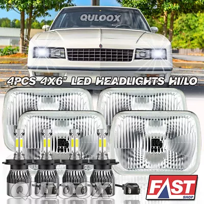 4PCS 4x6  LED Headlights Hi/Lo For Chevrolet Monte Carlo SS 1980-1988 El Camino • $125.99
