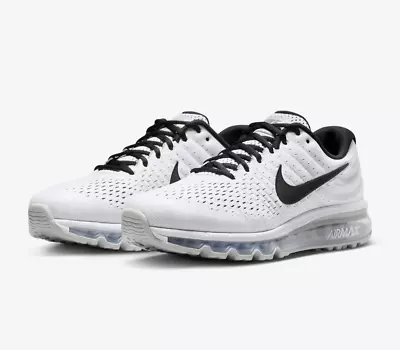 Nike Air Max 2017 White Black Casual Sneakers Sneaker Shoes Mens Size US 13 ✅ • $179.95