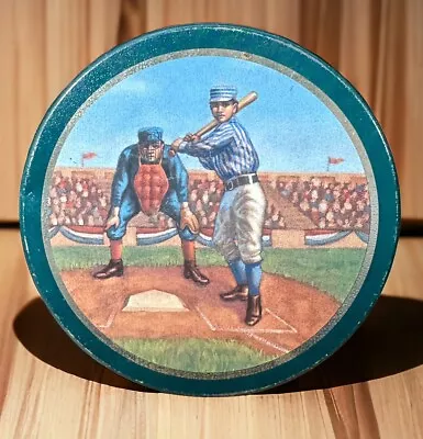 Vintage Baseball PLAY BALL Great American Opportunities STARBALL Candy Empty Tin • $9