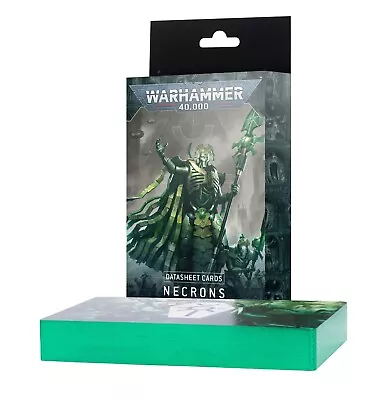 Datasheet Cards: Necrons Brand New Warhammer 40K • £19.49