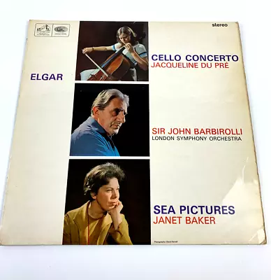 Elgar  - Cello Concerto - Jaqueline Du Pre - Janet Baker - 1965 - Asd655. • £10.99