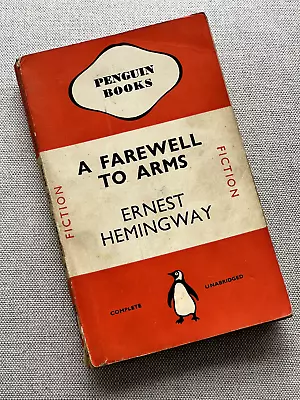 £20 • Buy Vintage Penguin Books A FAREWELL TO ARMS Ernest Hemingway 1939 Penguin Edition