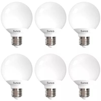 Sunco Vanity Globe Light Bulbs G25 LED For Bathroom Mirror 40W Equivalent 6W 30 • $26.26