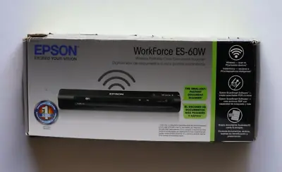 Epson Workforce ES-60W Wireless Portable Color Document Scanner • $99.67