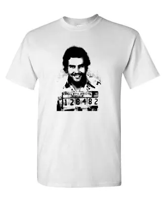PABLO ESCOBAR MUGSHOT - Unisex Cotton T-Shirt Tee Shirt • $12.99