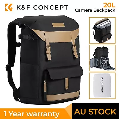 K&F Concept SLR DSLR Camera Bag Backpack Case Waterproof Shockproof Photography • $99.99