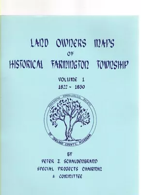 Land Owner Maps Of Historical Farmington Township Oakland County Michigan • $20