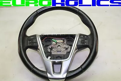 OEM Volvo S60 11-13 3 Spoke Steering Wheel Black Leather  • $66.49