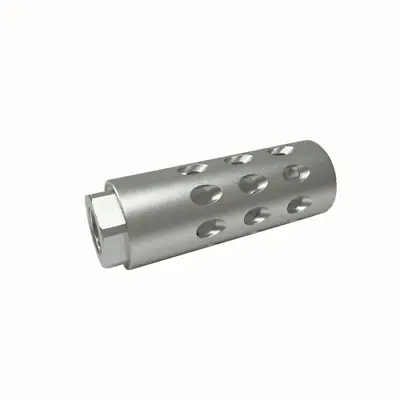 DB TAC Aluminum Silver Color Muzzle Brake 14x1 Left Hand Thread For 7.62x39mm • $24.99