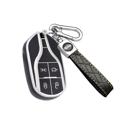 Black TPU Remote Key Case Cover Shell For Maserati Quattroporte Ghibli Levante • $29.69