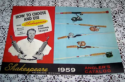 Vintage Shakespeare 1959 Angler's Catalog Nice • $14.99