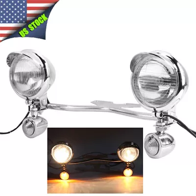 $69.99 • Buy Driving Passing Light Bar For Yamaha V-Star XVS 650 1100 Custom Silverado XV1700