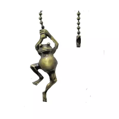 Frog Fan Pull Chain- Antique Brass • $12.90