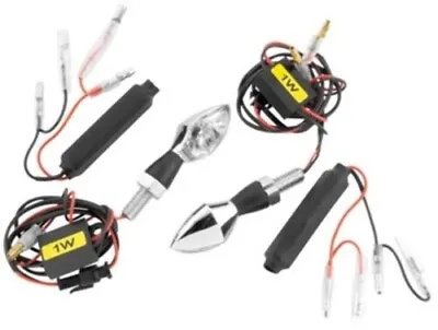 Bike Master Micro Bright Turn Signals Chrome #266236 • $25