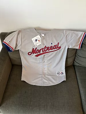 Majestic Authentic Vintage 2004 Montreal Expos Road Gray Jersey Men’s Sz: L • $89.99