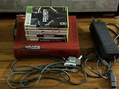 $89.99 • Buy Xbox 360 Elite Microsoft Resident Evil 5 LE 120GB Red Console WITH 7 GAMES*DISC*
