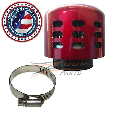 Fits Racing Air Filter Scooter Moped GY6 50cc RED NEW • $6.94