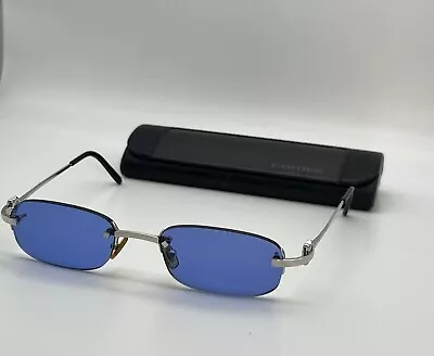 $3395 • Buy Cartier Sunglasses Rimless 135 Vintage Blue