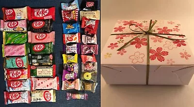 36pc Japanese Sweets SAKURA Gift Box Set (16 Kit Kat + 20 Candy) Kitkat Kats • $23.99