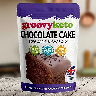 Groovy Keto Chocolate Cake Mix - Low Carb - Diabetic Cake Mix - Sugar Free • £7.99