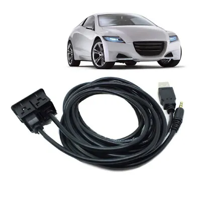 Car Dash Flush Mount USB Port Charger Panel 3.5mm AUX Extension Cable Adapter  • $13