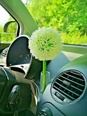 VOLKSWAGEN Bug New Beetle Interior Console Dashboard Flower WHITE ALLIUM • $8.99