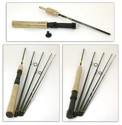 $30.77 • Buy Bison 5 Section Travel Fly / Spinning Rod 8' #4/6 Free Uk Delivery