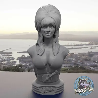 Elvira Mistress Of The Dark 8.9  Bust Custom Resin Model Kit DIY Paint • $99.95