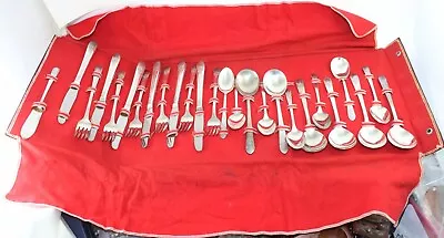 Service For 6-1930s W. Rogers-Silverplate Ware-Marigold-'Silver Mist'  26 Pcs + • $40
