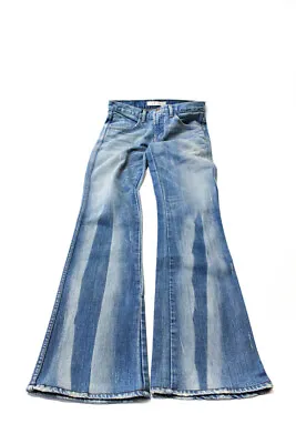 J Brand Womens Cotton 4 Pocket Button Closure Mid-Rise Flare Jeans Blue Size 26 • $42.69
