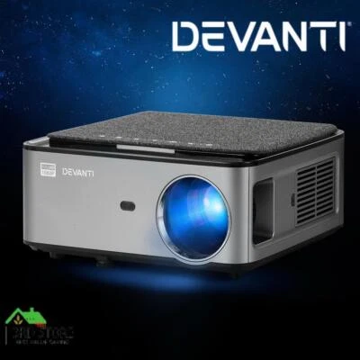 Devanti Mini Video Projector Wifi USB HDMI Portable 3800 Lumens HD 1080P Home Th • $230.40