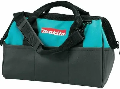 MAKITA Contractor Tool Bag Storage Case Outside Pockets 14” X 11” X 9” Strap • $14.99