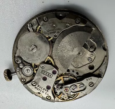 Vintage BULOVA 12 EBA 17J Micro Rotor Automatic WATCH MOVEMENT- Good Staff • $115