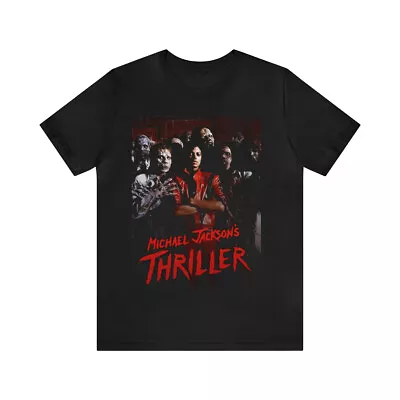 Michael Jackson Shirt Thriller T Shirt Michael Jackson Unisex Short Sleeve Tee • $22