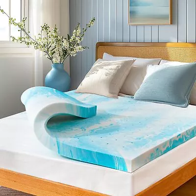 3-inch Queen Memory Foam Mattress Topper Gel Infused Cooling Mattress Topper... • $88.04