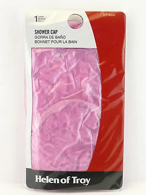 Helen Of Troy Large Textured Vinyl Shower Cap - Pink • $7.99