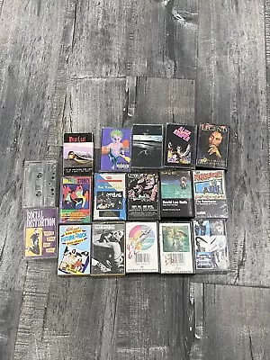 Cassette Tape Lot 17 Rock Metal Punk Alice Cooper Pink Floyd Metallica Scorpions • $50