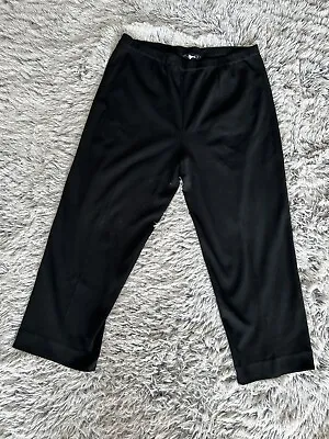 Ming Wang Women’s Pants Size 1X Black Pull On Elastic Waist Acrylic Stretch • $29.99