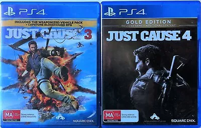 Just Cause 3 And Just Cause 4 Game Bundle PS4 • $44.95