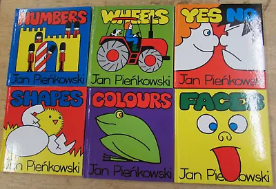 6 CHILDRENS EDUCATIONAL BOOKS By JAN PIENKOWSKI  ** £4.50 UK POST ** HARDBACK • £11.99