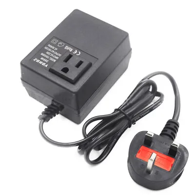 Voltage Converter Step Down Power Transformer 220V/240V To 110V/120V UK Plug • £13.99